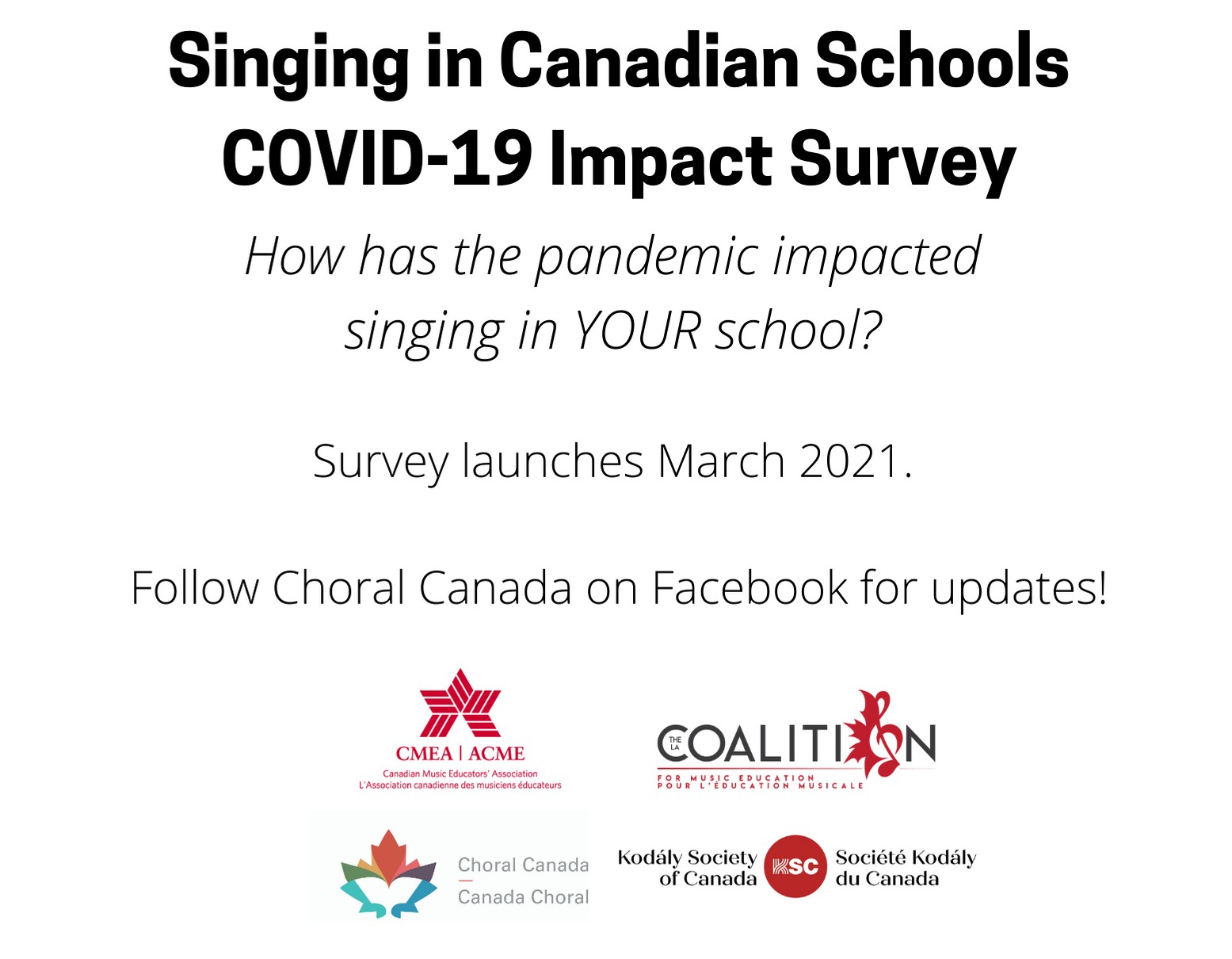 Singing in Canadian Schools: COVID 19 Impact Survey